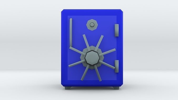 Low poly Safe Low-poly 3D model