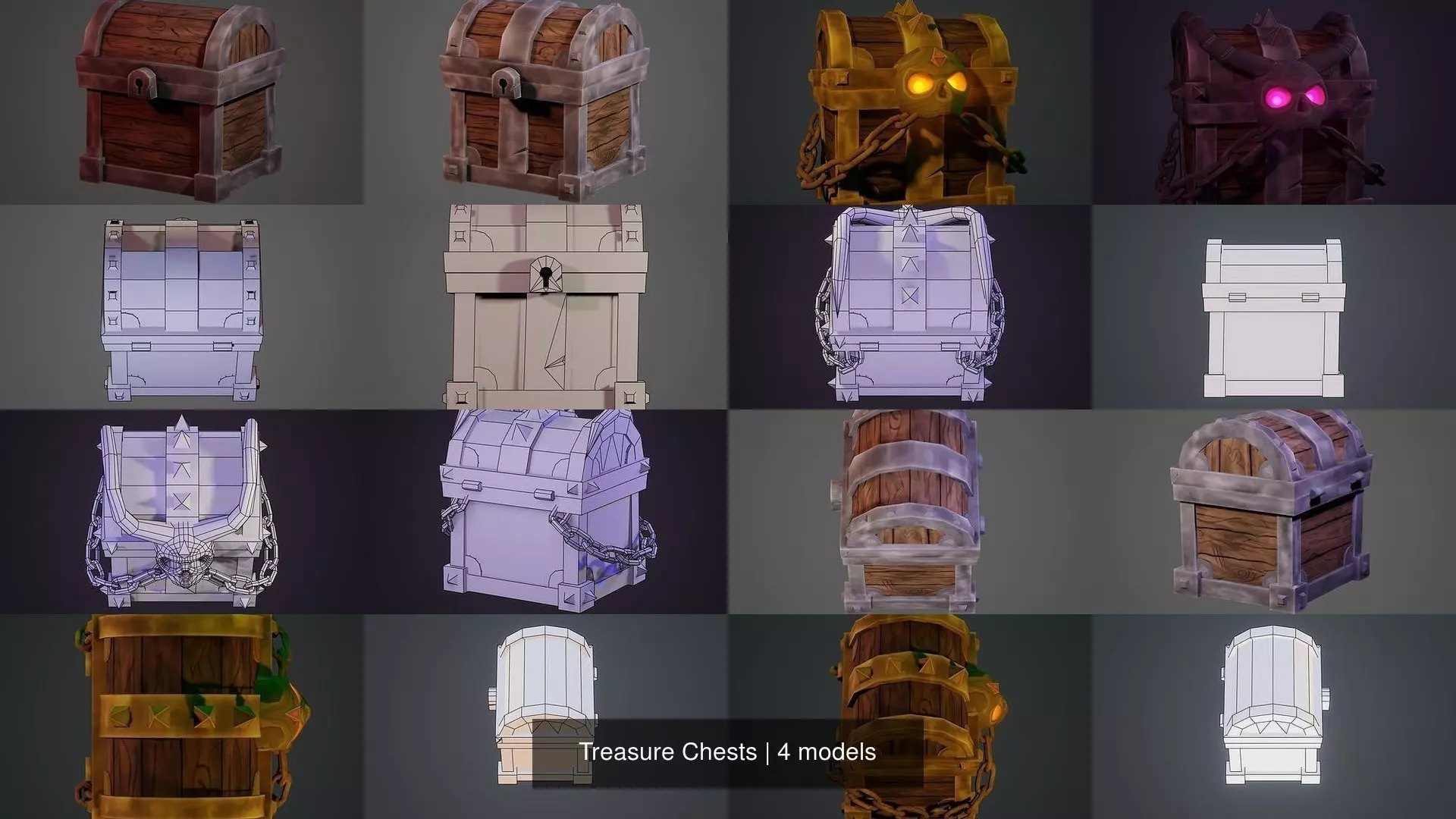 Treasure Chests 3D Model Collection_2