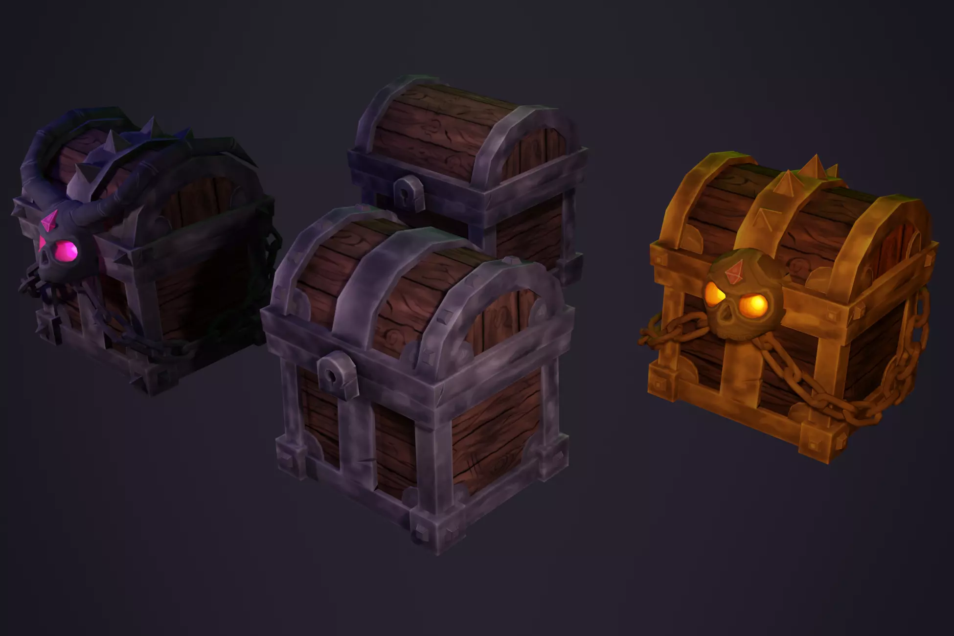 Treasure Chests 3D Model Collection_0