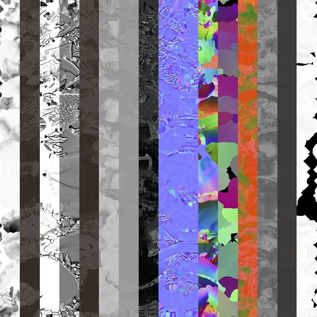 David Donatello Sculpture VR AR Mobile-ready Game-ready Low-poly 3D model_17