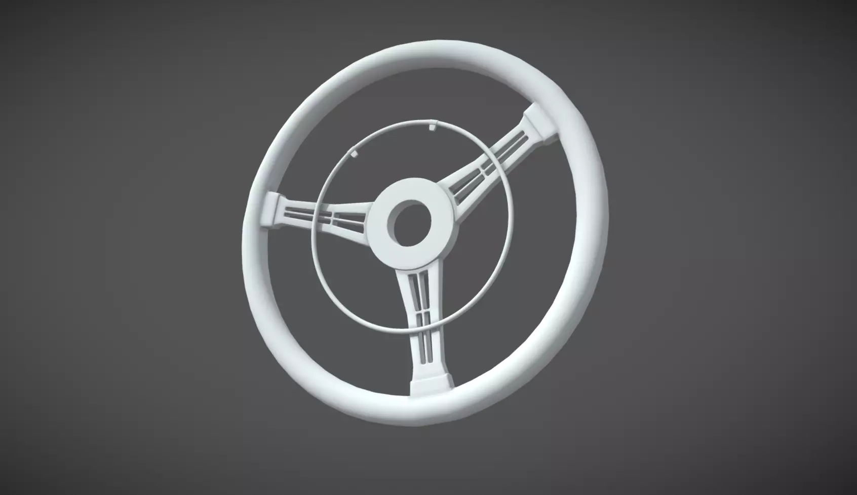 Steering Wheel Madmax Low-poly 3D model_0