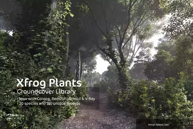 2020 XfrogPlants Groundcover Library  3D model