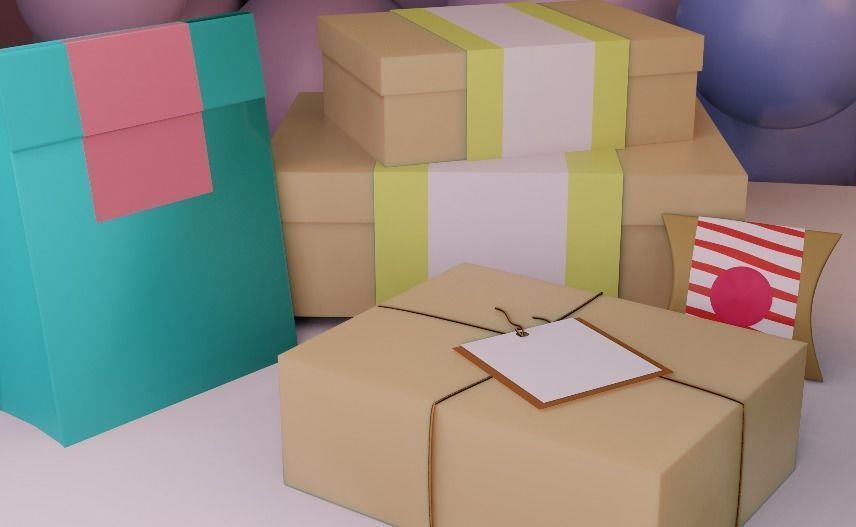 Happy Birthday Party Decoration 3D model_12