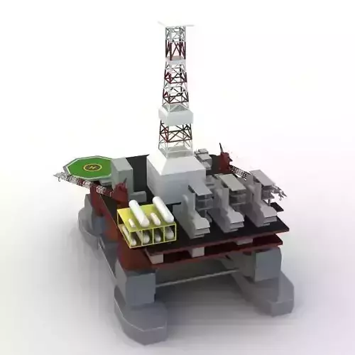 Offshore Oil Platform 3D model
