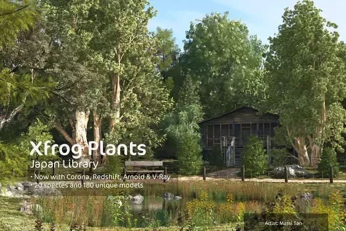 2020 XfrogPlants Japan Library  3D model