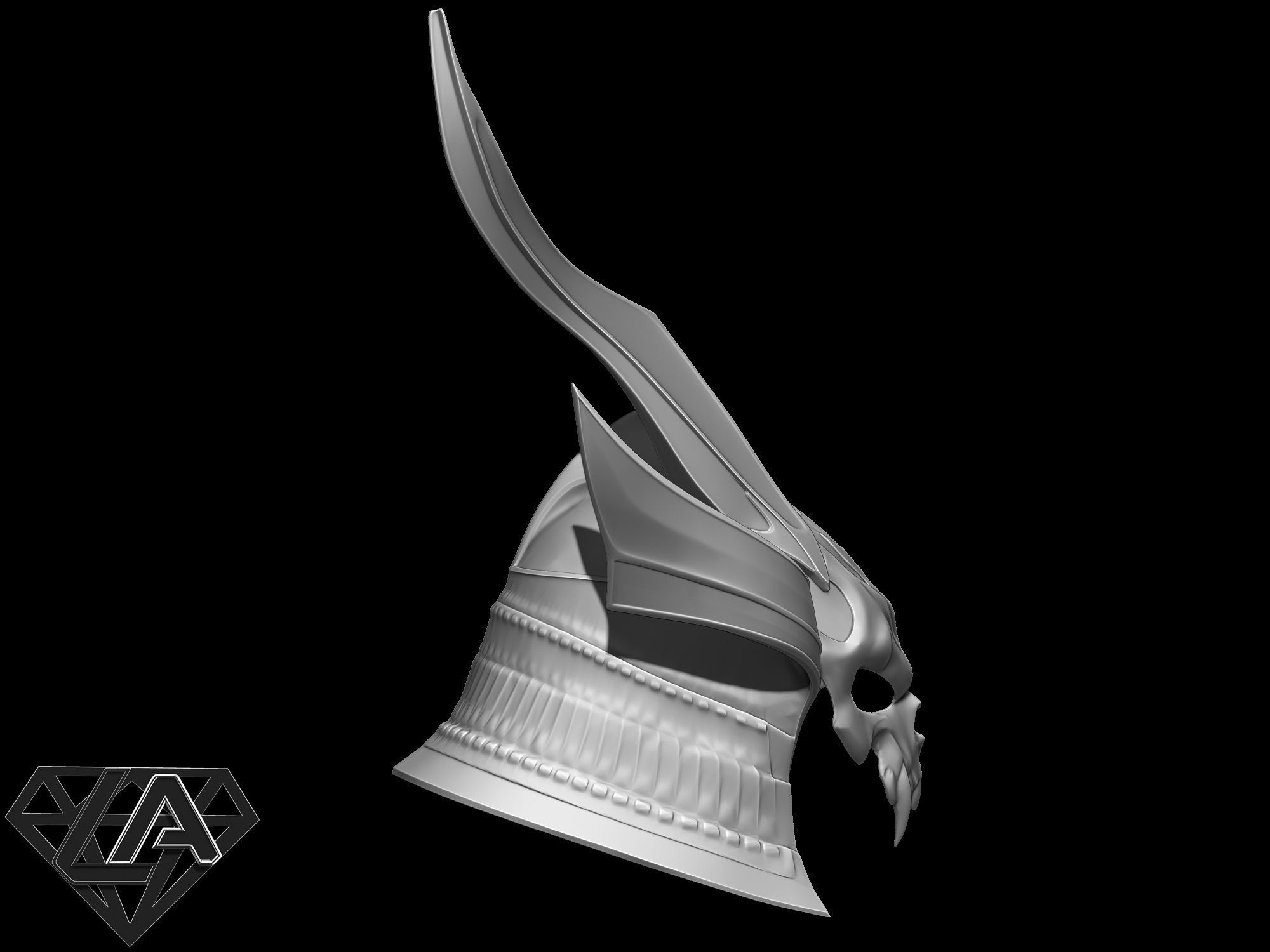 Shao Kahn MK11 Helmet 3D print model_8