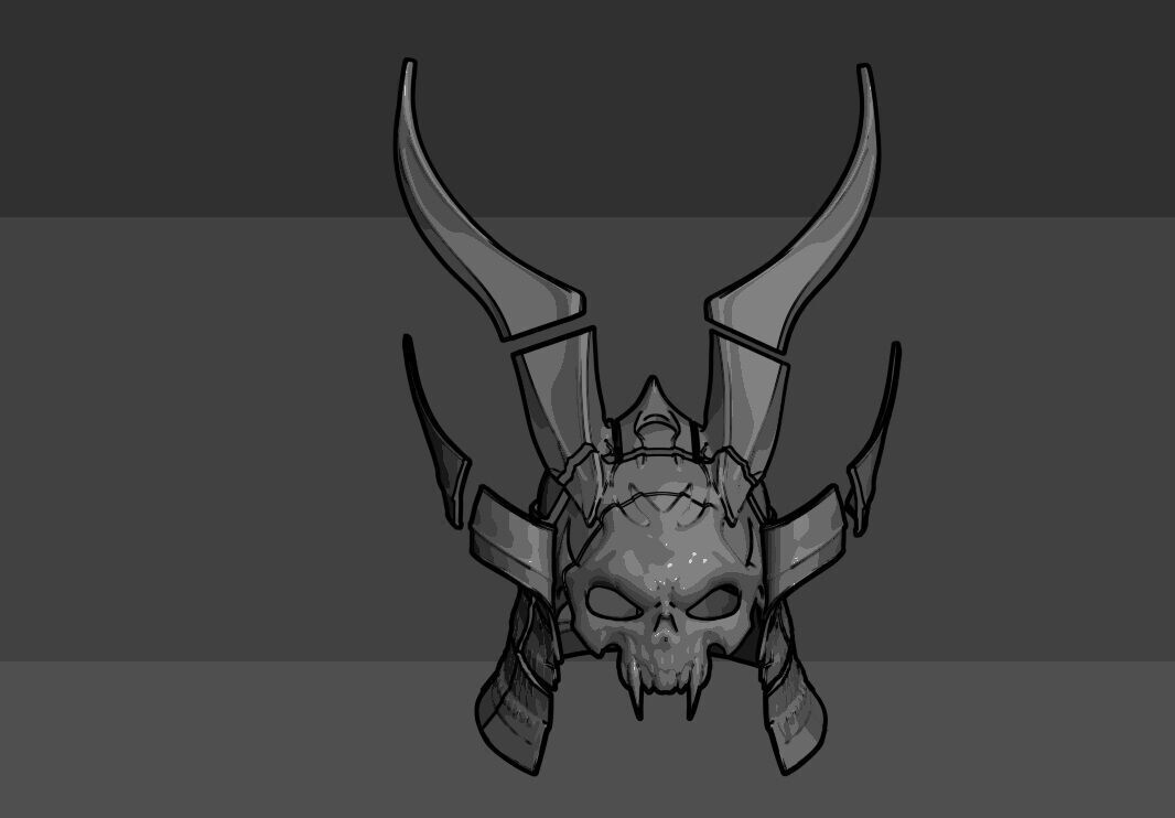 Shao Kahn MK11 Helmet 3D print model_12