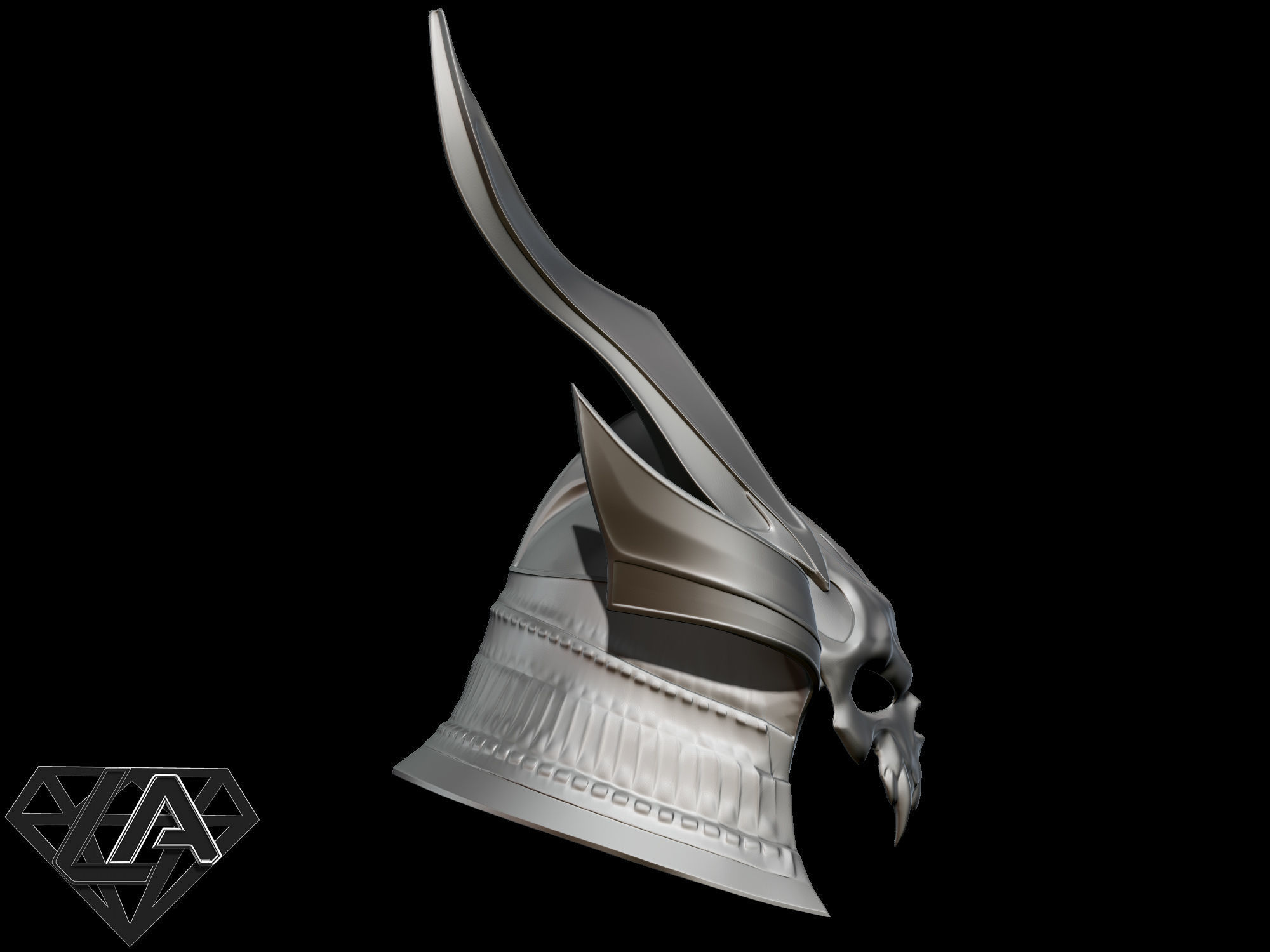 Shao Kahn MK11 Helmet 3D print model_9