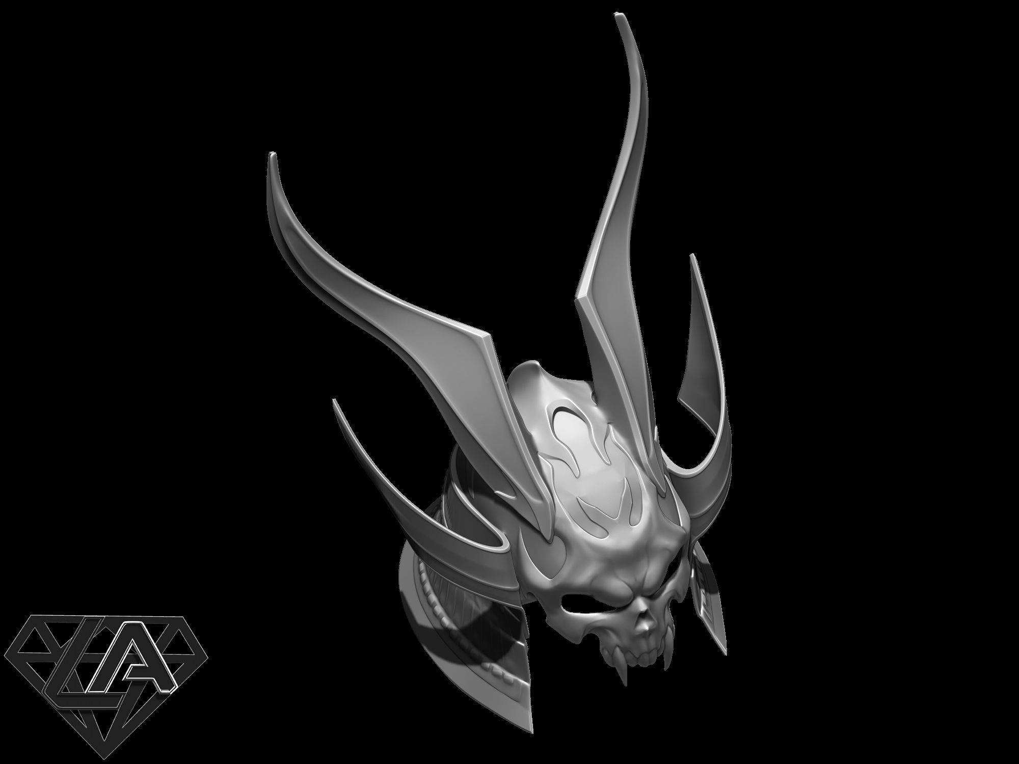 Shao Kahn MK11 Helmet 3D print model_6