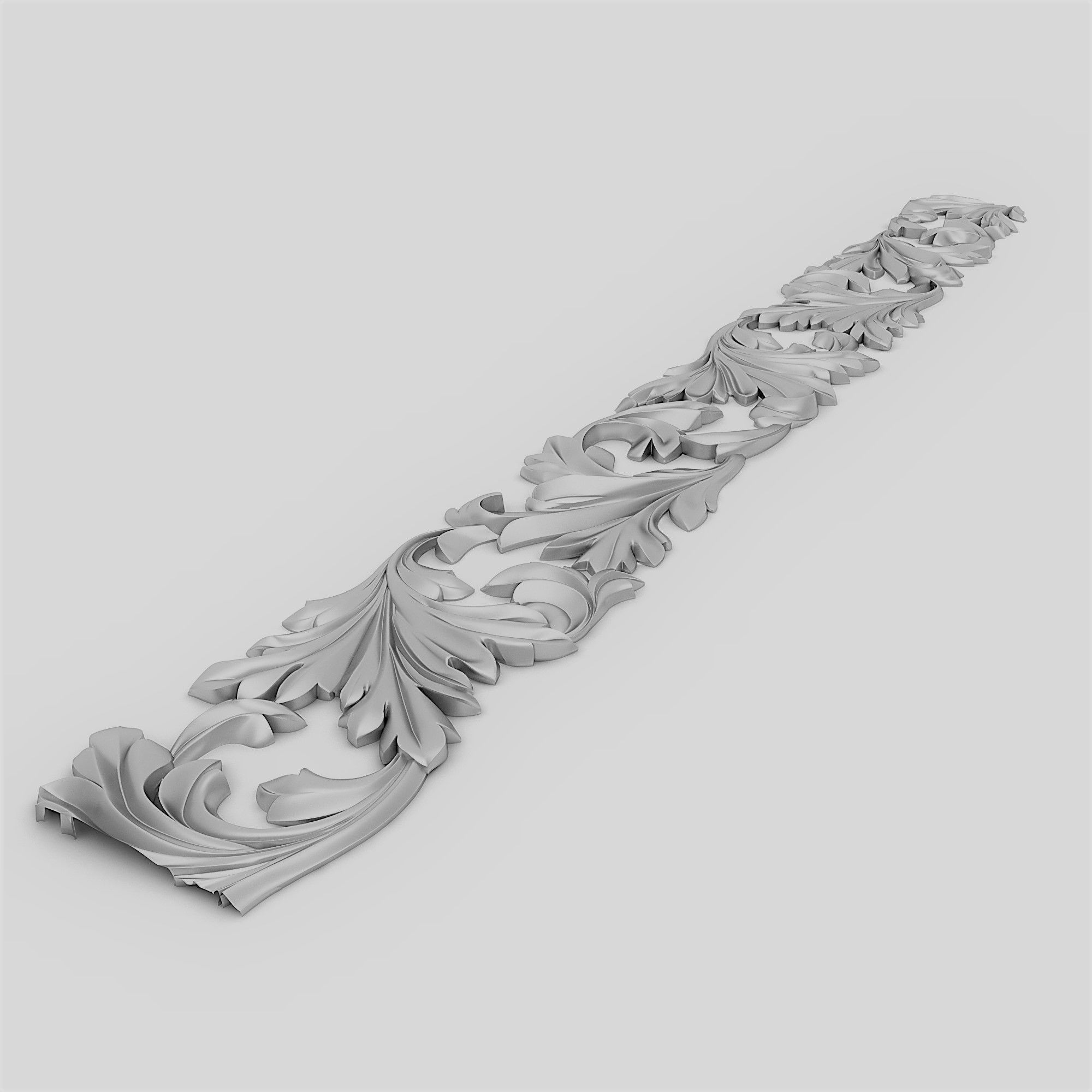 Ceiling Molding 5 - For CNC and Interior 3D model_3