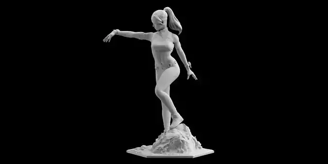 Mortal Kombat 11 Sonya Blade Statue 3D printing model