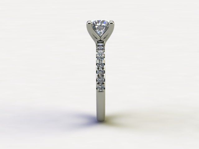 10066 solitaire diamond engagement ring 3D print model_2