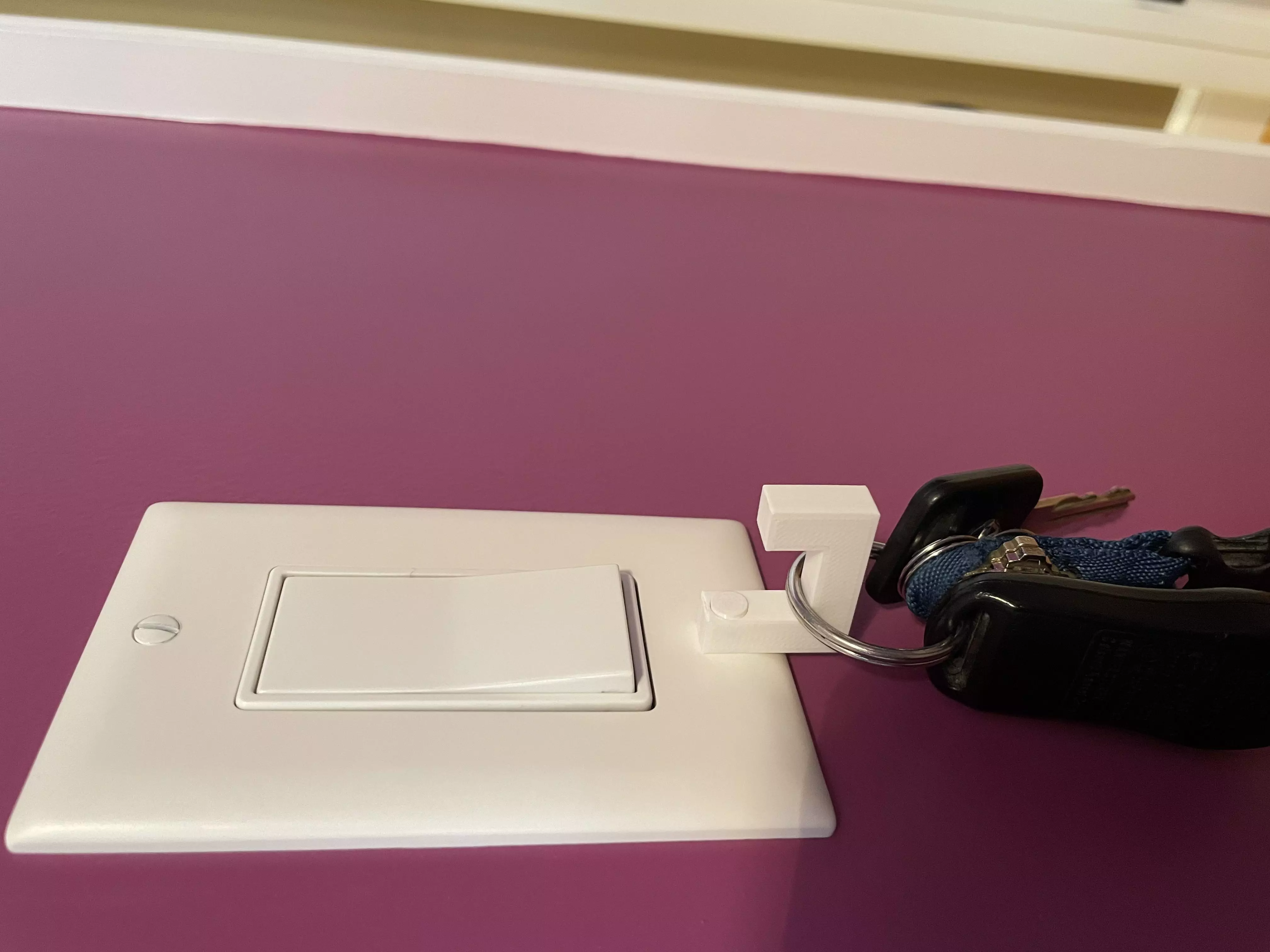 Key and mask Light switch Hook Gcode 3D print model