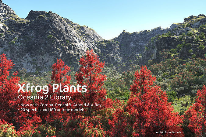 2020 XfrogPlants Oceania 2 Library  3D model