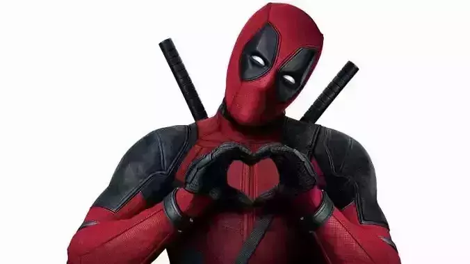 Deadpool Love Cookie and Fondant Cutter with Embosser 3D print model