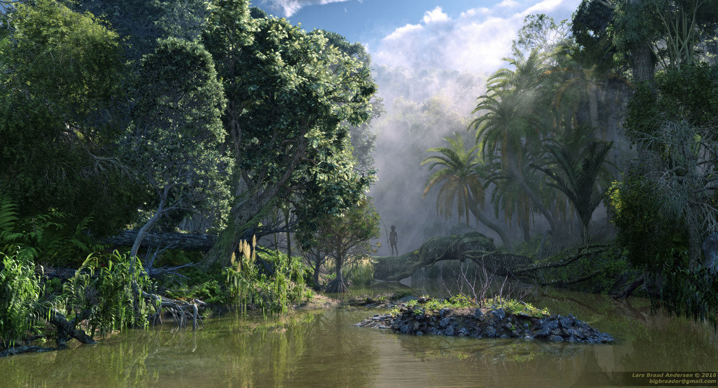 2020 XfrogPlants Oceania 3 Library  3D model_1