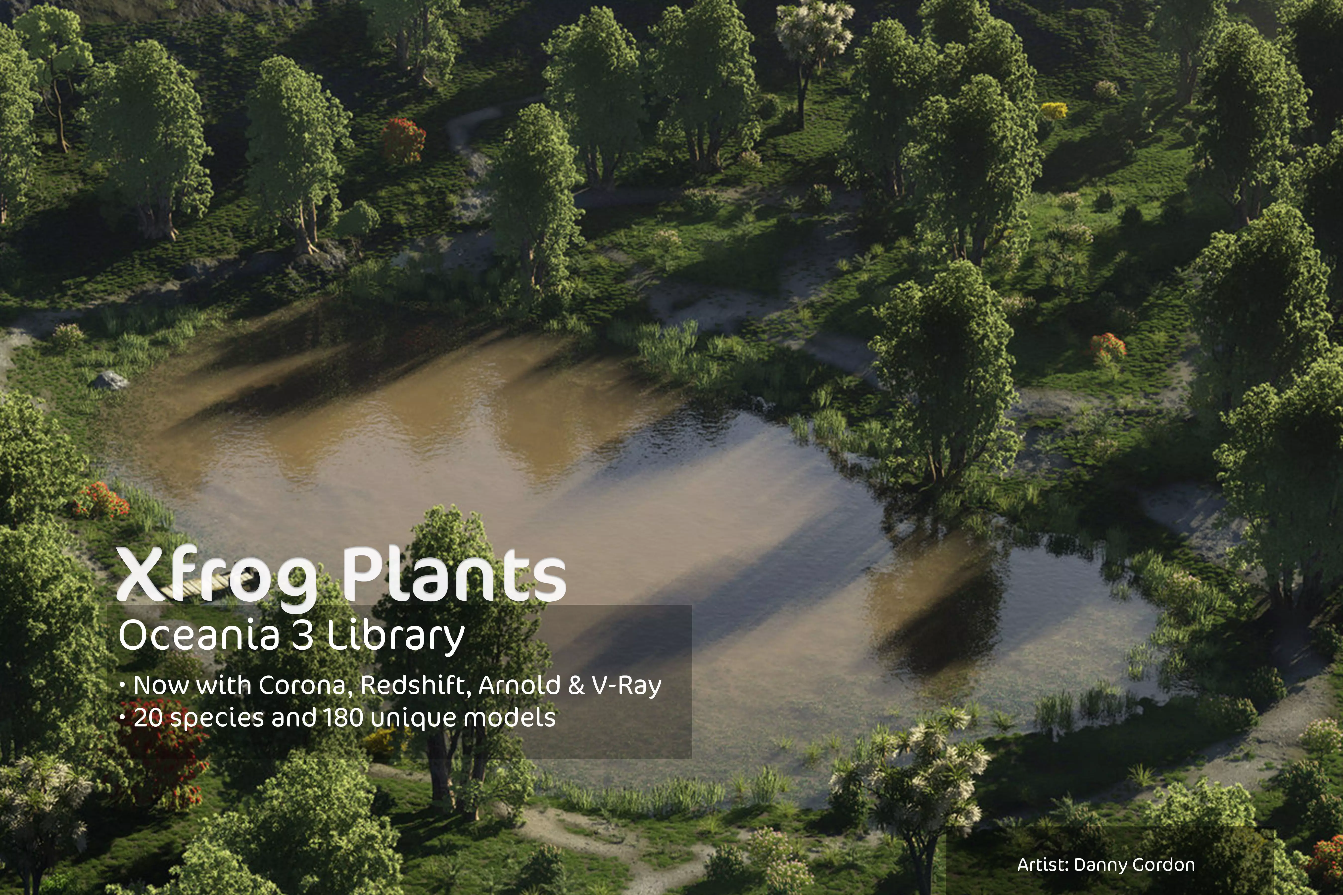 2020 XfrogPlants Oceania 3 Library  3D model_0