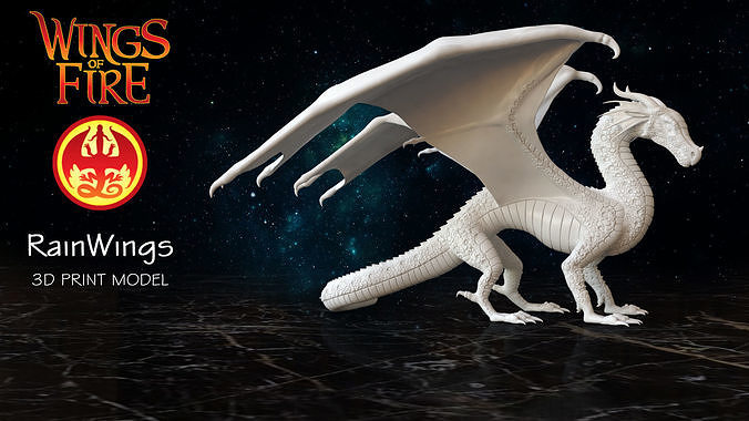 Dragon of Rainbow Tribe from Wings of Fire 3D print model