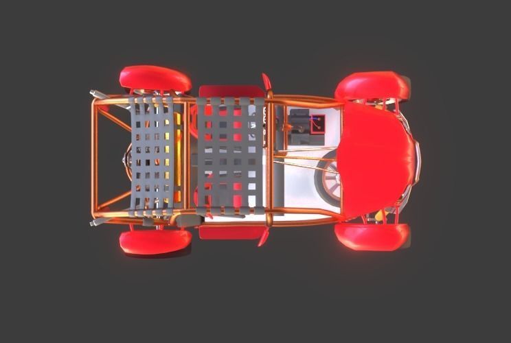 Desert Buggy Vehicle By Gorgan 3D model_7