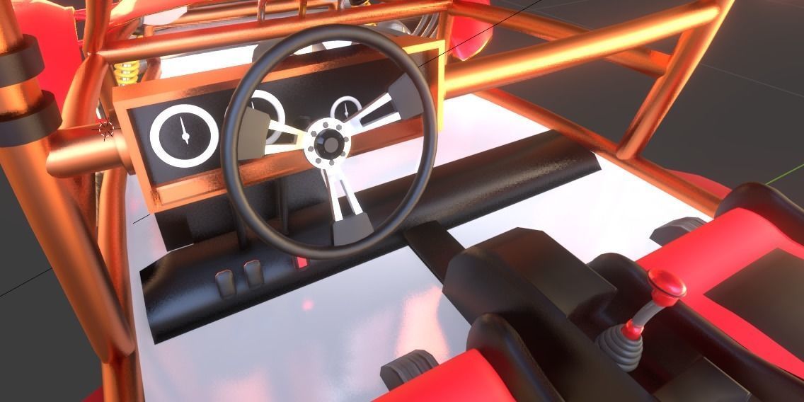 Desert Buggy Vehicle By Gorgan 3D model_12