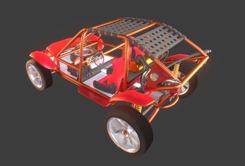 Desert Buggy Vehicle By Gorgan 3D model_11