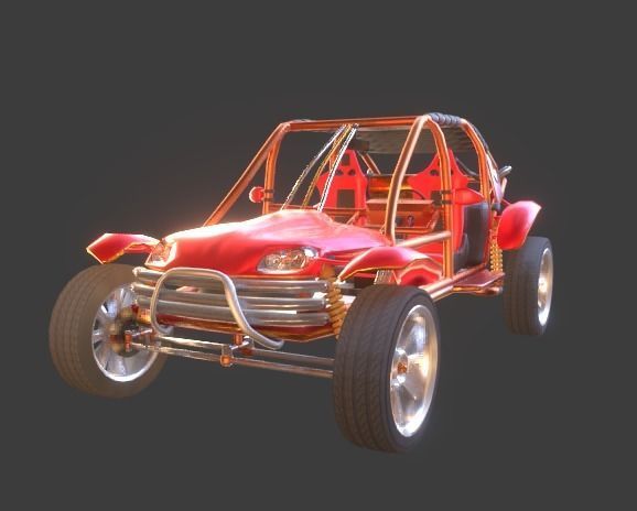 Desert Buggy Vehicle By Gorgan 3D model_3