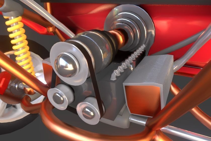 Desert Buggy Vehicle By Gorgan 3D model_10