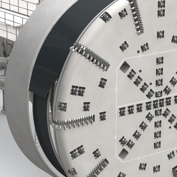 Tunnel Boring Machine TBM 3D model_3
