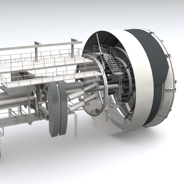 Tunnel Boring Machine TBM 3D model_4