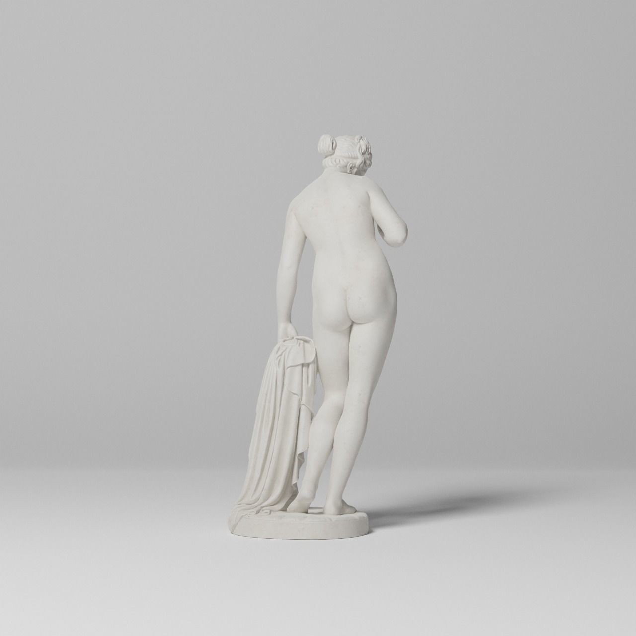 Venus with the Apple Sculpture VR AR Mobile-ready Game-ready Low-poly 3D model_9
