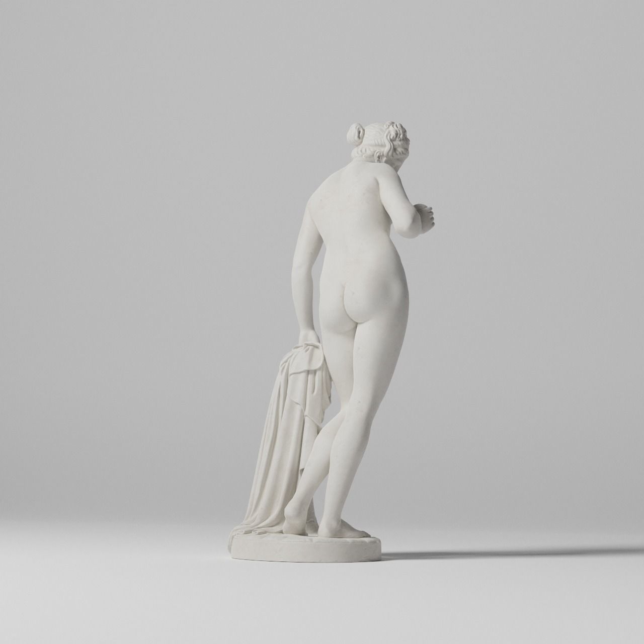 Venus with the Apple Sculpture VR AR Mobile-ready Game-ready Low-poly 3D model_10