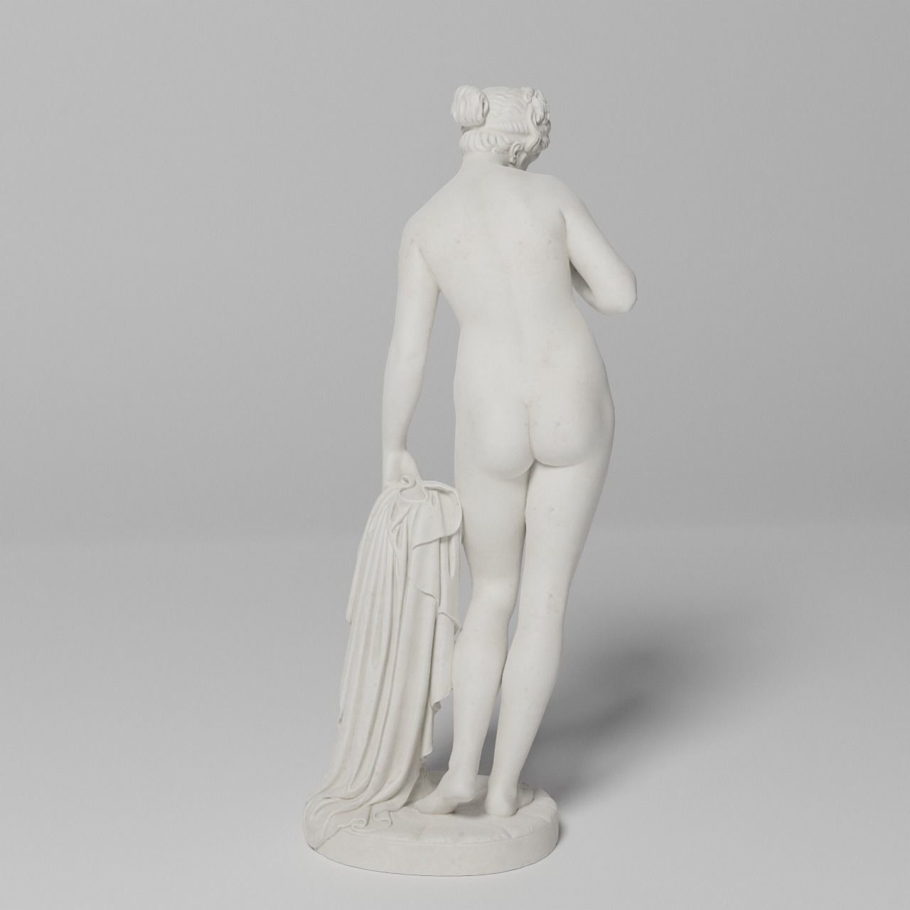 Venus with the Apple Sculpture VR AR Mobile-ready Game-ready Low-poly 3D model_8