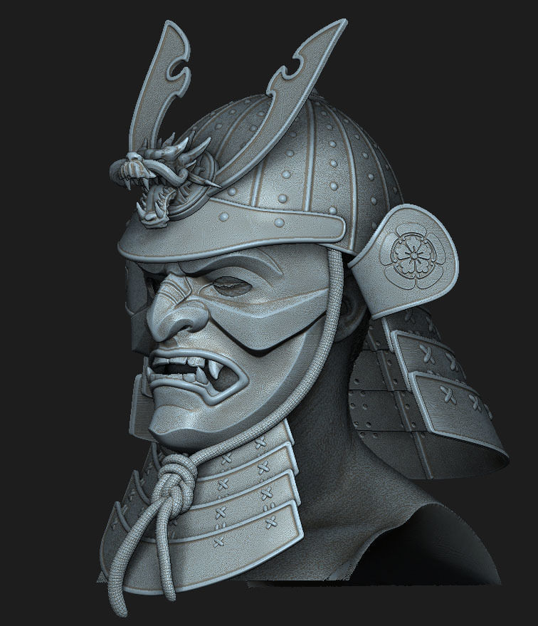 Samurai Kabuto Helmet Japanese Warior 3D model 3D printable | CGTrader