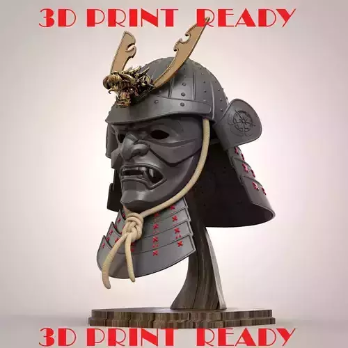 Samurai Kabuto Helmet Japanese Warior 3D print model