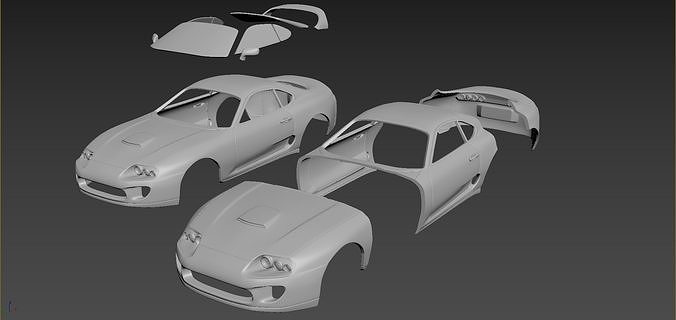 Toyota Supra 1993 Body For Print 3D print model 6
