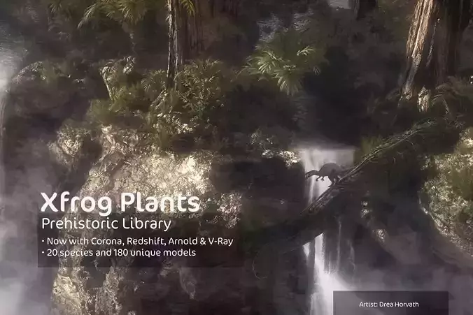 2020 XfrogPlants Prehistoric Library  3D model