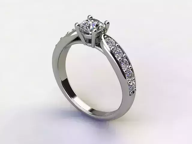 10076 diamond engagement ring gold