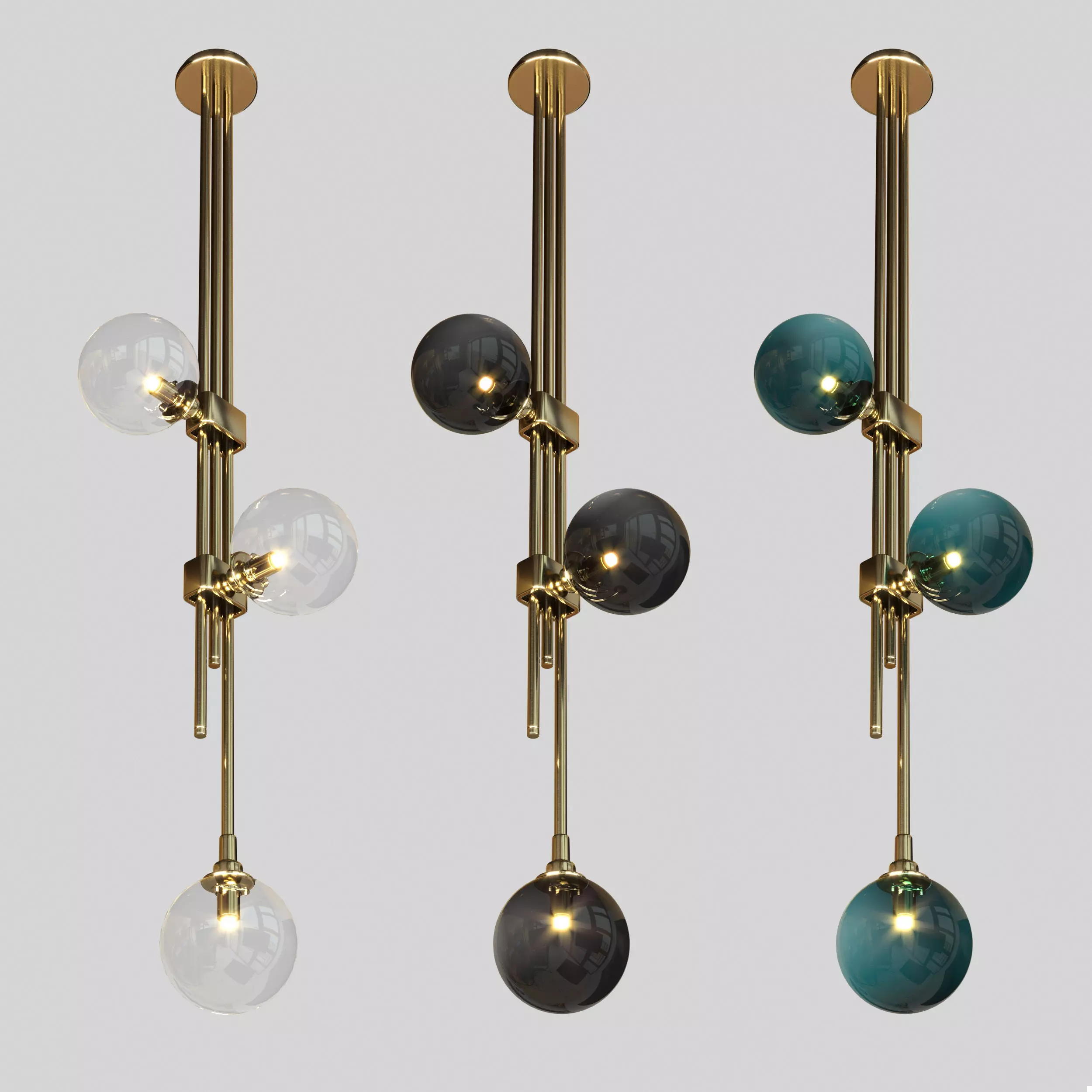 Articolo trilogy pendent Low-poly 3D model_0