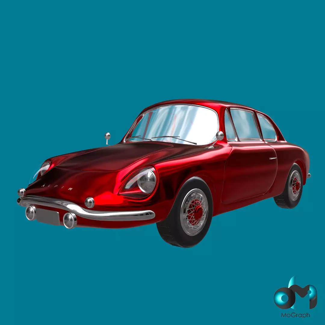 ALPINE GT4 1969 CAR Low-poly 3D model_0