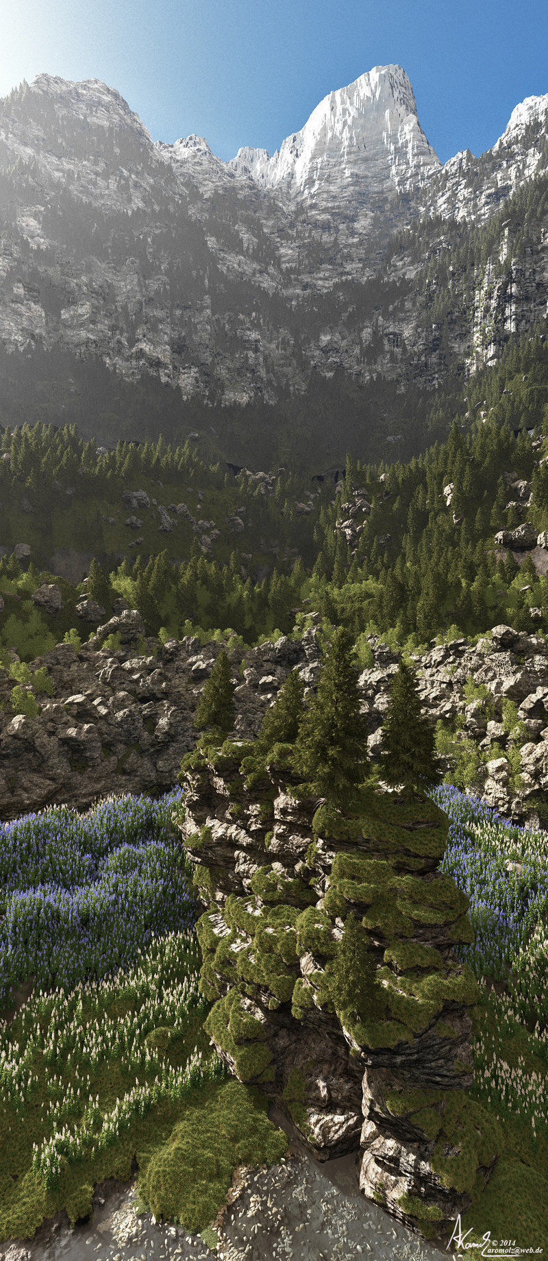 2020 XfrogPlants USA Conifers Library 3D model_4