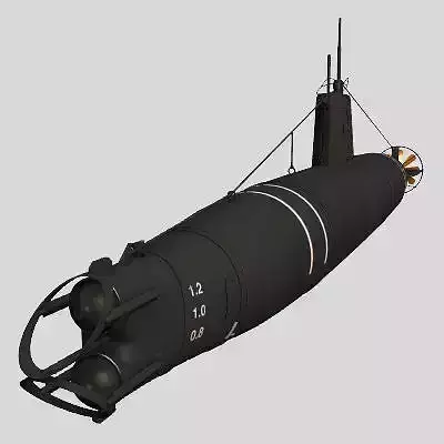 Type A Japanese Submarine 3D model