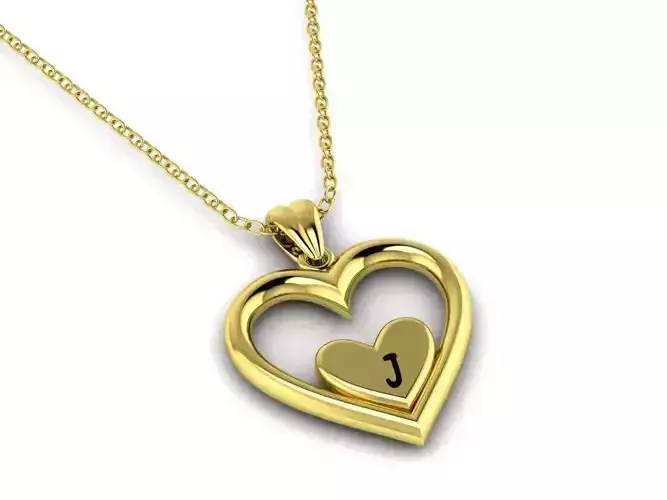 Alphabet ENAMEL 2 Pendant Letter J 3D print model Alphabet ENAMEL 2 Pendant Letter J 3D print model