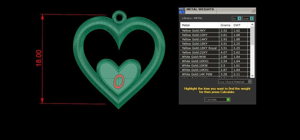 Alphabet ENAMEL 2 Pendant Letter O 3D print model_19