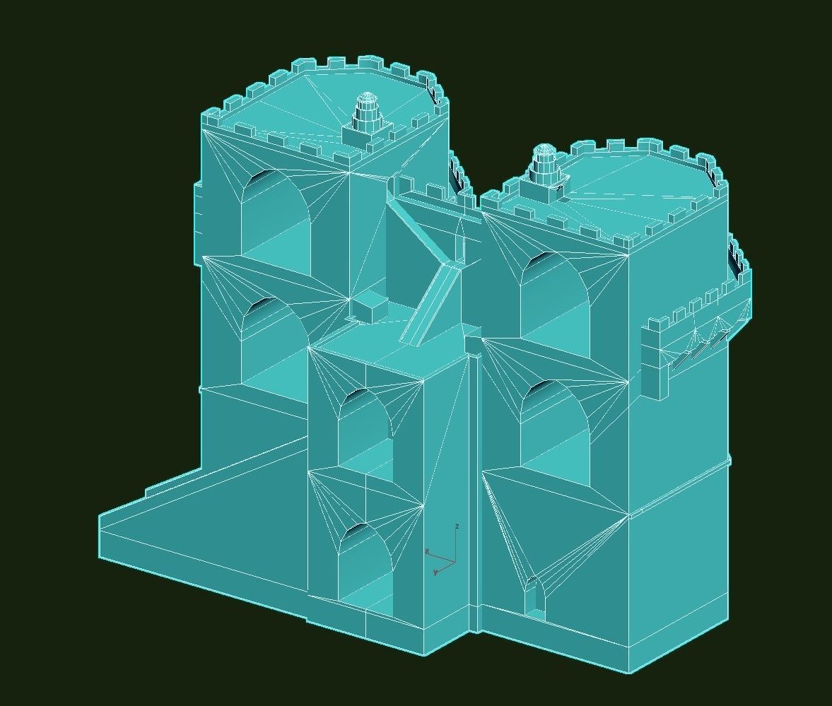 Torres de Serranos Low-poly 3D model_29