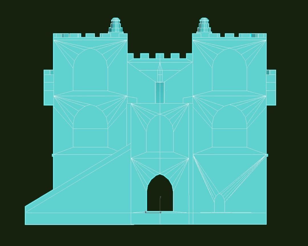 Torres de Serranos Low-poly 3D model_34