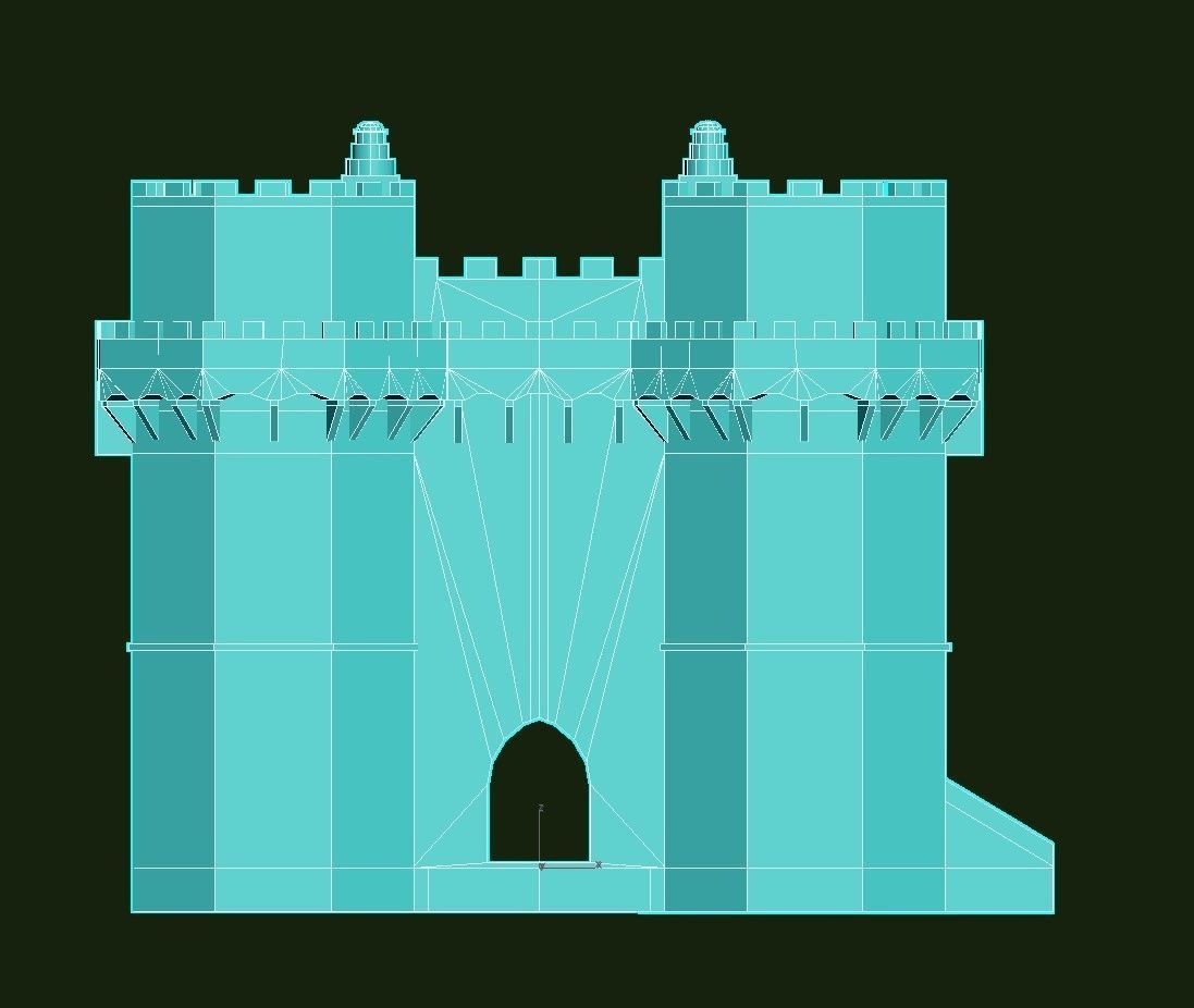 Torres de Serranos Low-poly 3D model_32