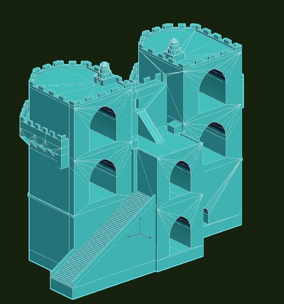 Torres de Serranos Low-poly 3D model_28