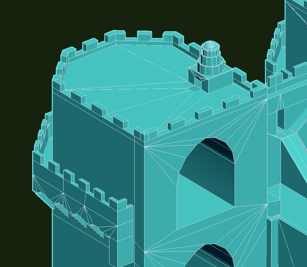 Torres de Serranos Low-poly 3D model_36