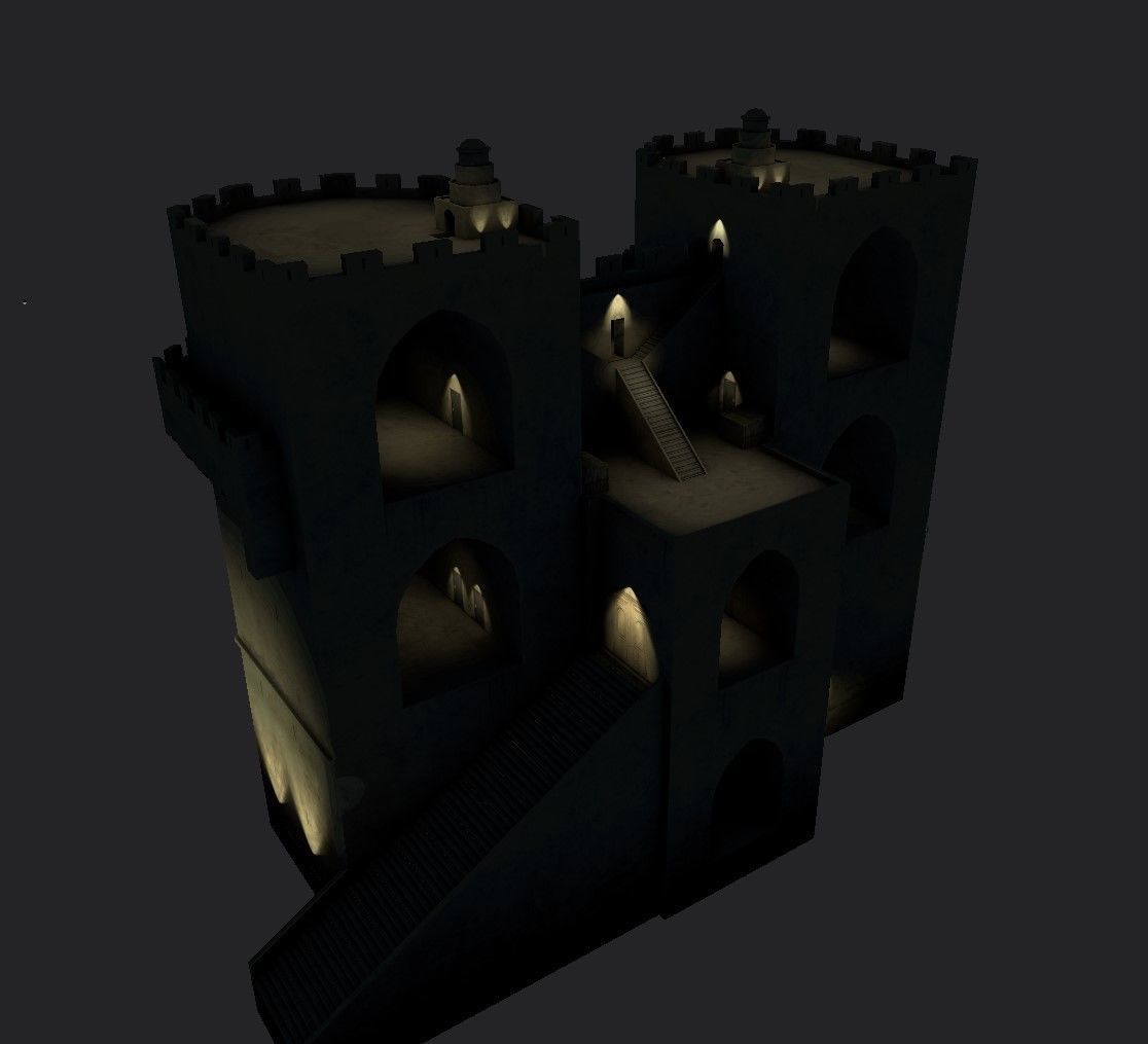Torres de Serranos Low-poly 3D model_26