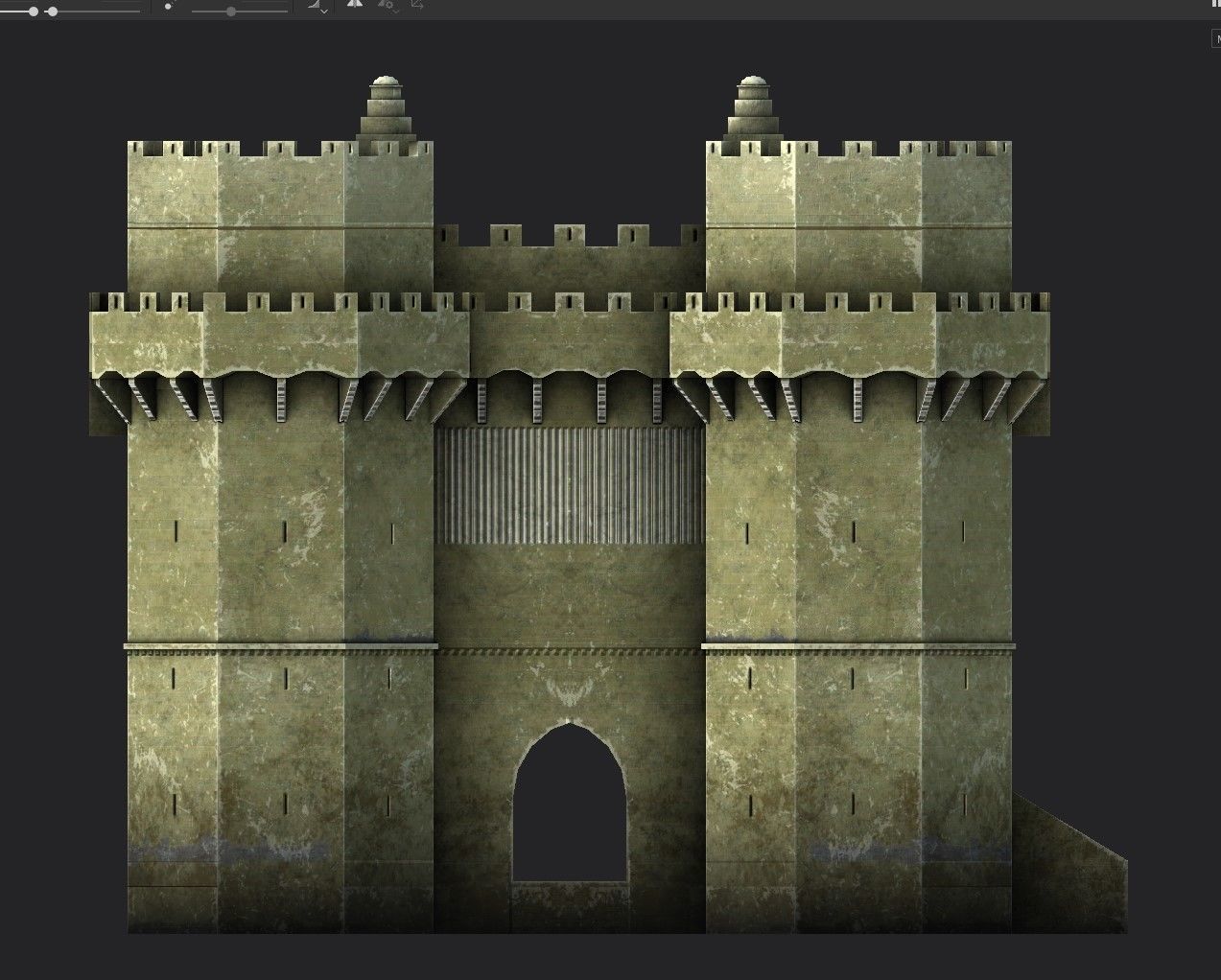 Torres de Serranos Low-poly 3D model_14